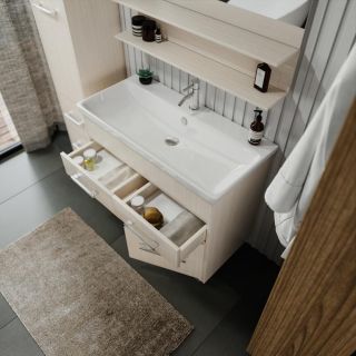 Тумба под раковину Бриклаер Чили 4627125415029 90 см светлая лиственница